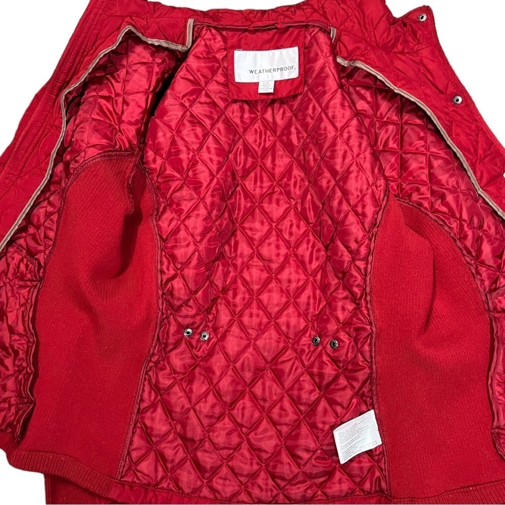 Weatherproof Red Quilted Jacket - Picture 7 of 8